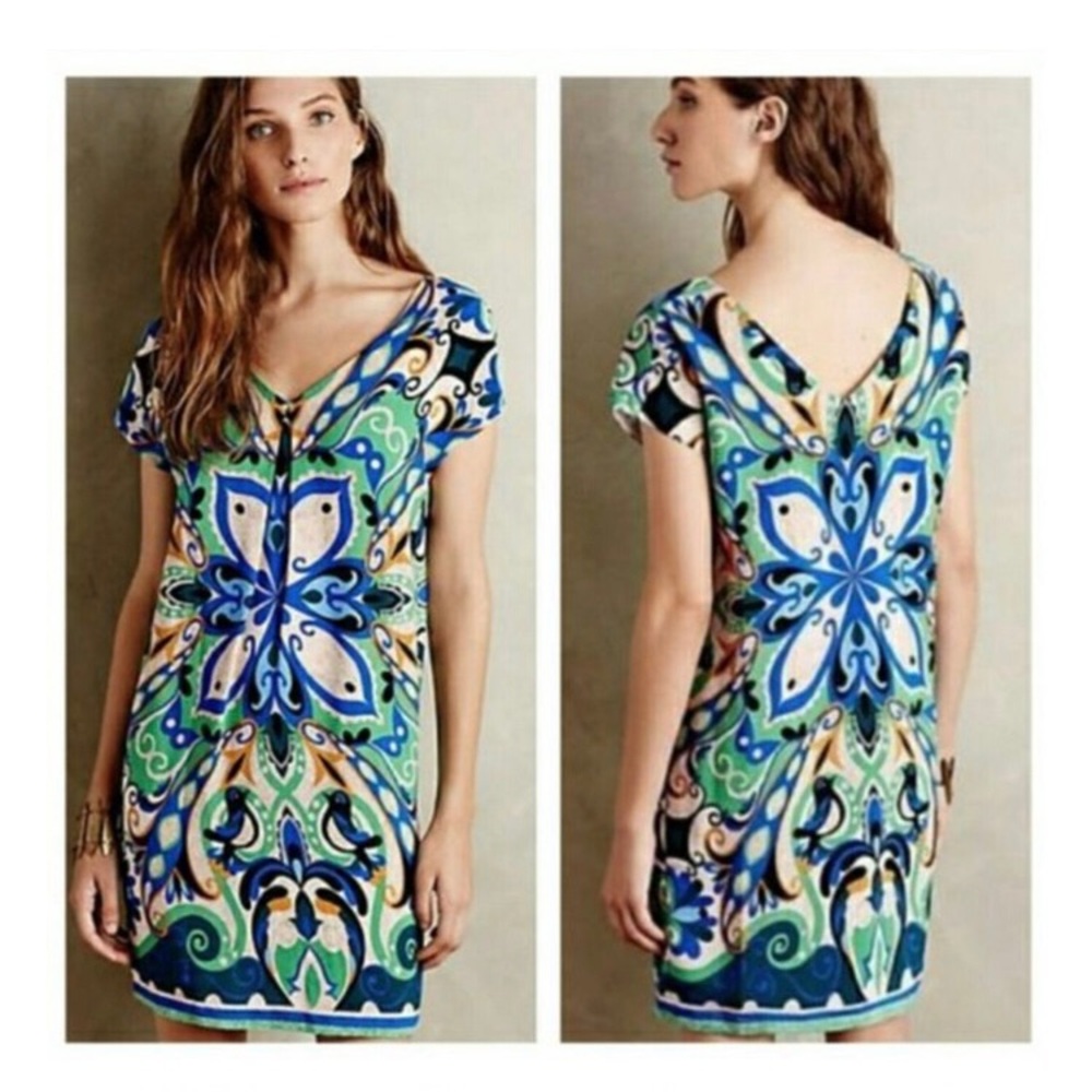 Maeve Anthropologie folksong shift dress size XS